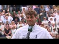 An EMOTIONAL interview | Flavio Cabolli | Fourth Round On-Court Interview | Wimbledon 2025