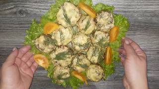 Горячая Закуска!Фаршированные Шампиньоны!