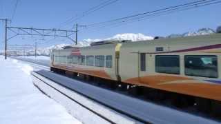 上越線 E653系U107編成臨時快速十日町雪まつり号　五日町→六日町にて