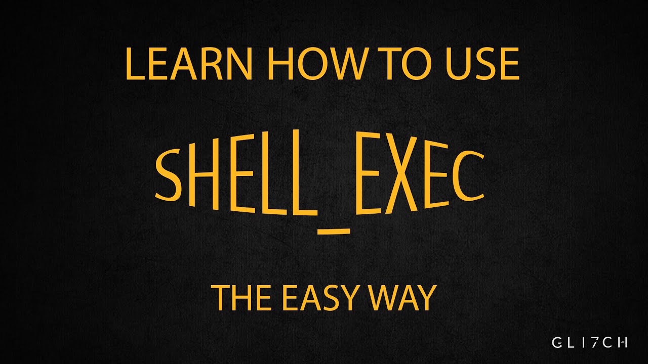 What Is Shell Execute And How To Easily Use It In Your Php Code - Shell_Exec() Tutorial By Gli7Ch