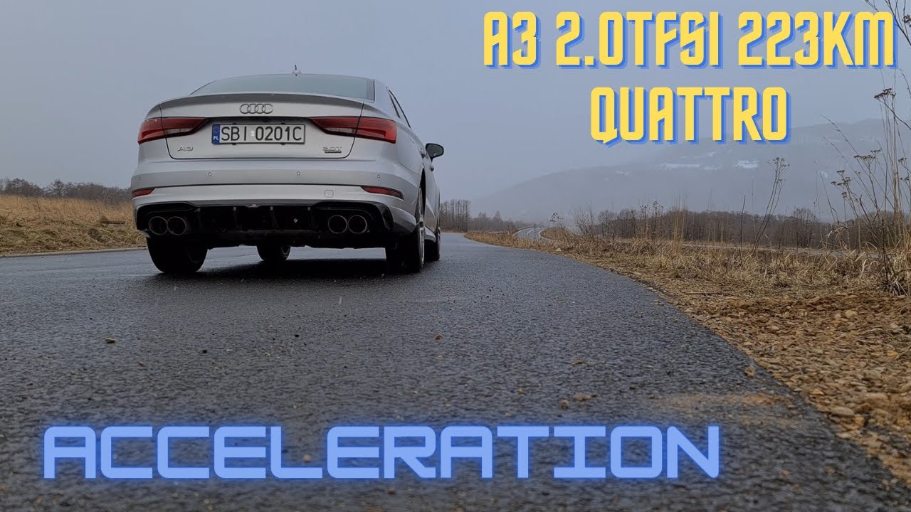 Audi A3 USA 2.0TFSI Quattro Acceleration / Exhaust from S3 - sound