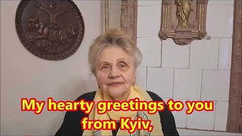 Greeting and recollection from Maria Drach