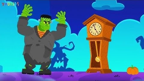Hickory Dickory Dock with Frankenstein |Effects: Noise & Color Inversion.