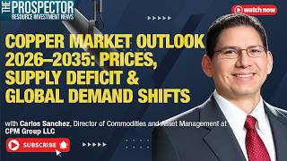 Carlos Sanchez: Copper Market Outlook 2026–2035. Prices, Supply Deficit & Global Demand Shifts