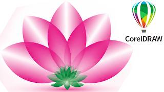 coreldraw flower design, flower design in coreldraw, coreldraw flower design hindi, coreldraw flower