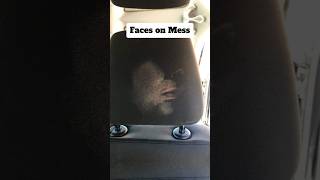 A collection of makeup Impressions left on headrests
