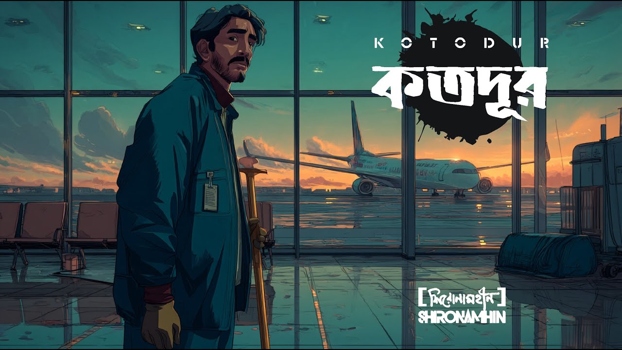 Kotodur | Official Lyrical Video | Shironamhin | #bangla Song
