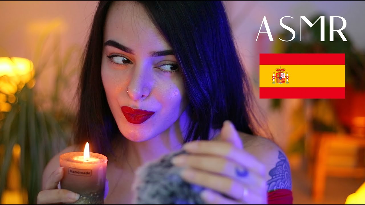 ASMR Languages: Sleep Therapy in Spanish (Gentle Mic Brushing, Whispered)