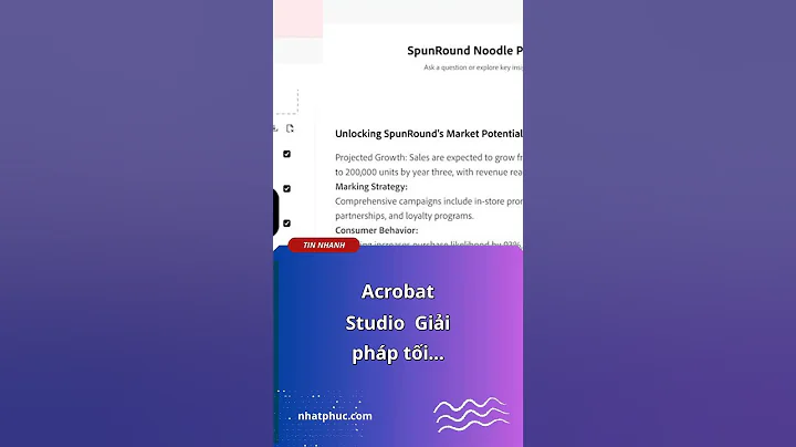 Acrobat Studio: Giải pháp tối ưu cho PDF với AI!