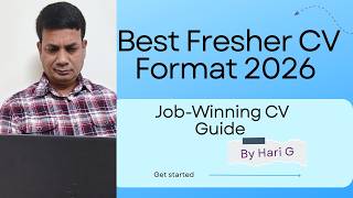 Best Fresher CV Format 2026 - Job Winning CV Guide