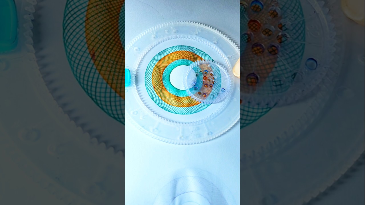 green orange color combo spirograph 