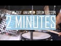 2 minute Green Day Drum Lesson: Amanda Fill (Album: Tre)