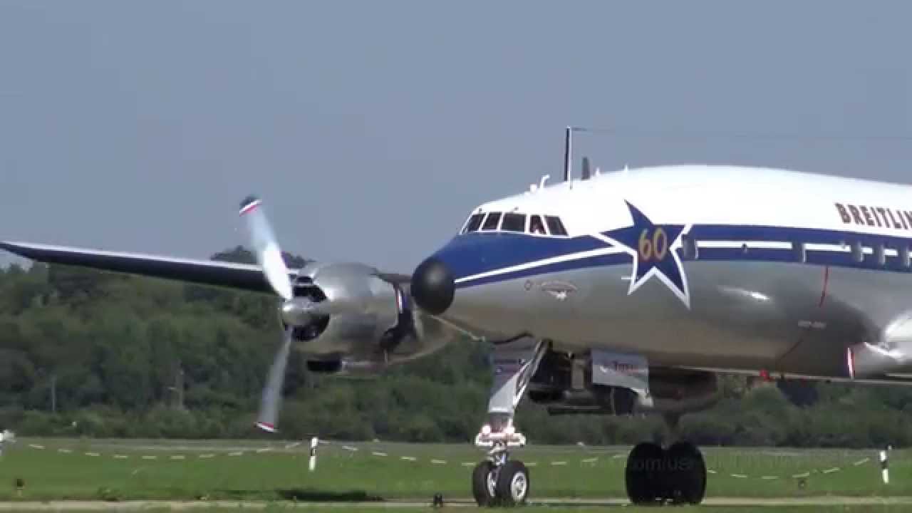 Breitling Super Constellation [HB-RSC] | Takeoff and Landing Day 1 | Hamburg Airport Days 2015