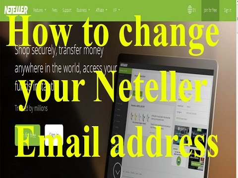 Neteller email address change
