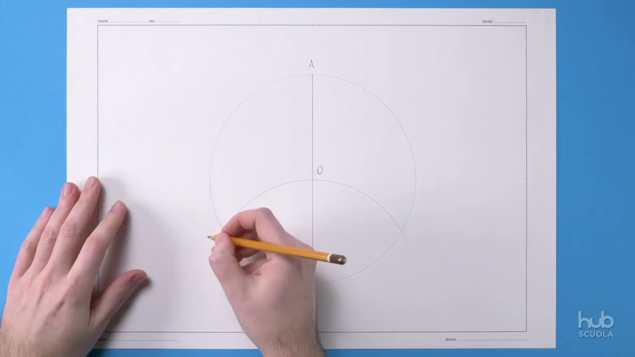 Triangolo equilatero data la circonferenza (divisione della circonferenza in tre parti)