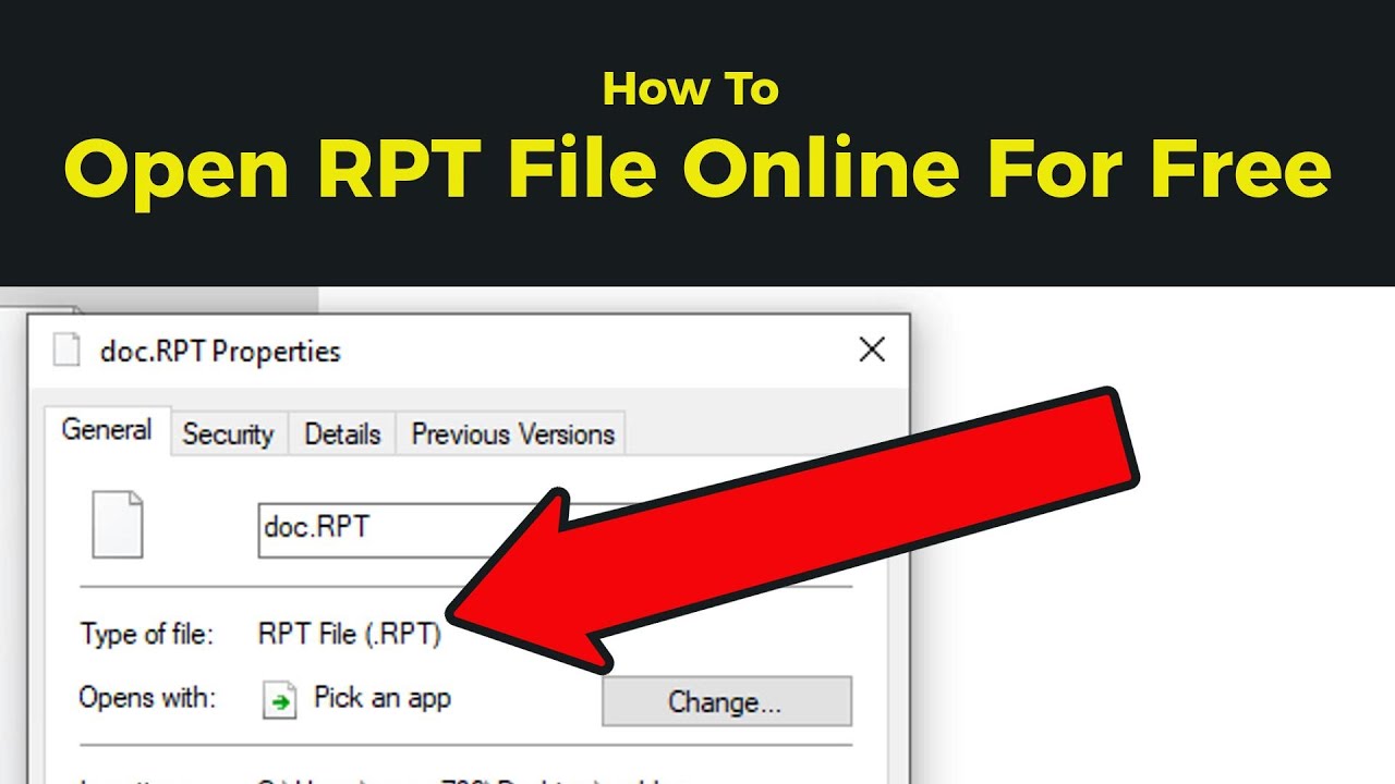 How To Open A Rpt File Online For Free | View Rpt File Online | Rpt File Convert To Pdf