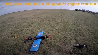 COX .049 ECJ # 28  1973. product engine Test run