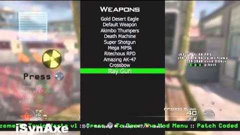 MW2 New Mod Menu Tu7 2012