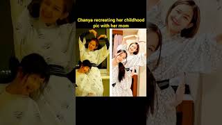 Chanya Recreating Her Childhood Pic With Her Mom