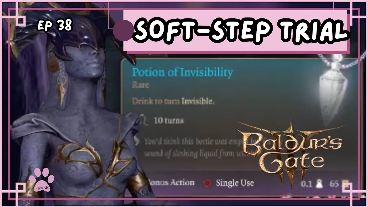 BALDURSGATEIII WALKTHROUGH: USE THE INVISIBILITY POTION - YouTube
