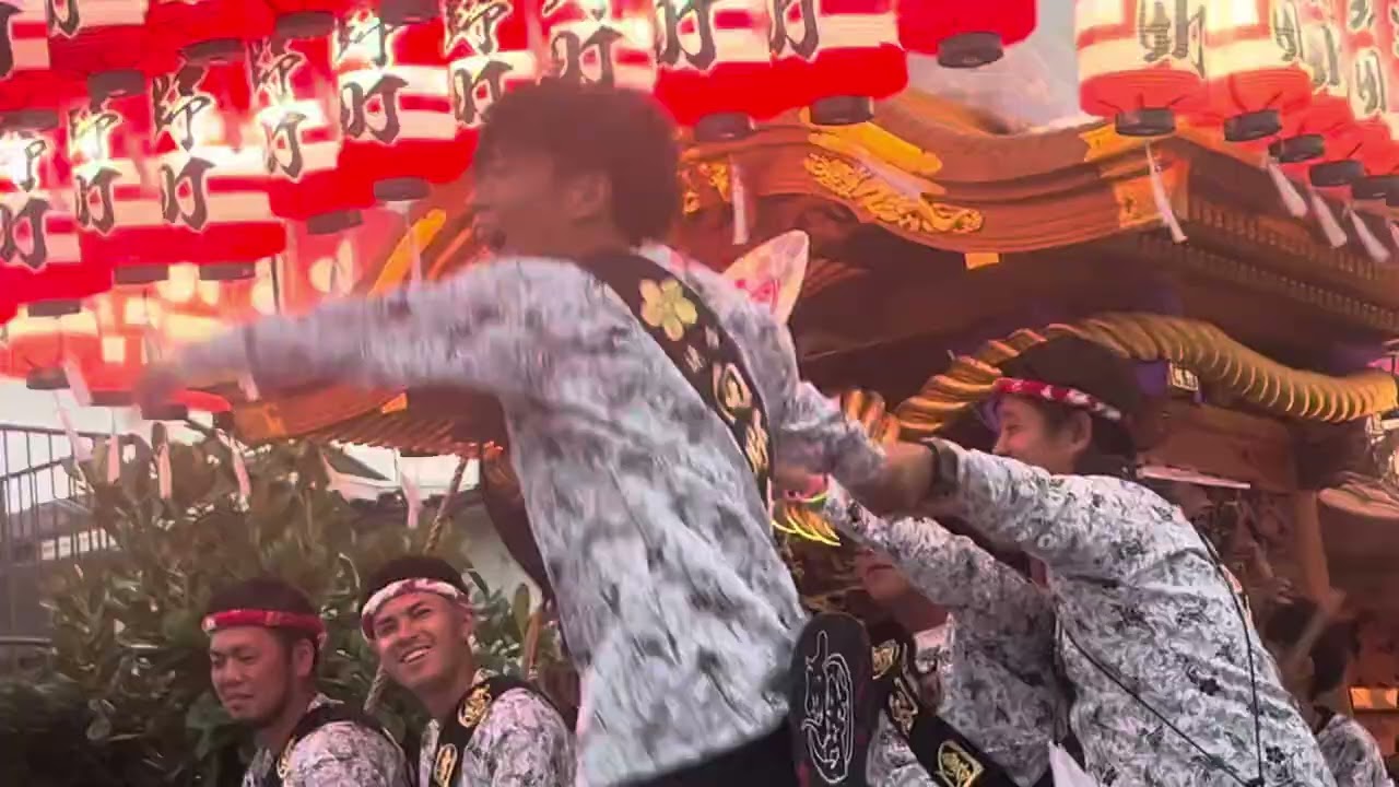 令和7年　千代田だんじり秋祭り　向野町試験曳き　夜の部