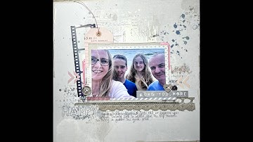 Scrapbook Process Video #134 - 49 & Market Serenity collection