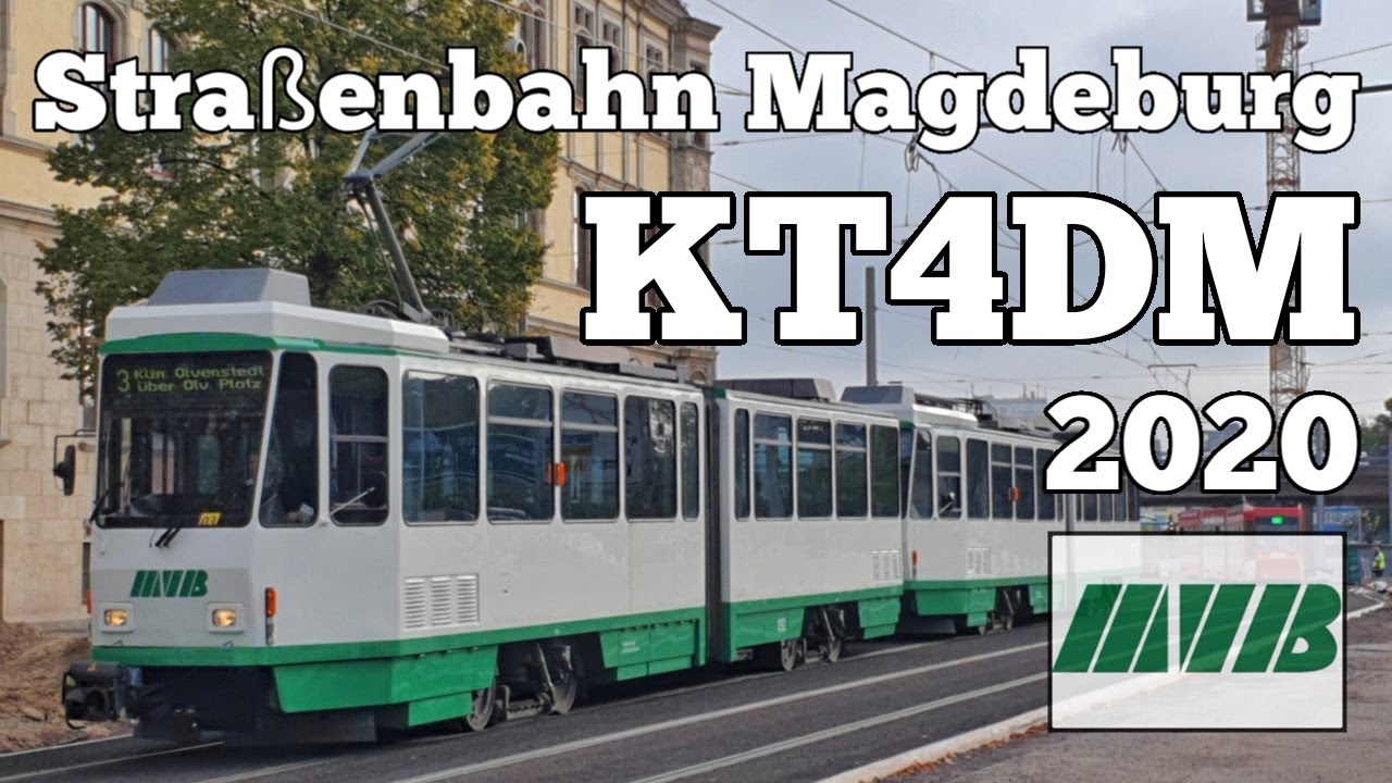 Straßenbahn Magdeburg 2020 Teil 8 - Tatra KT4DM