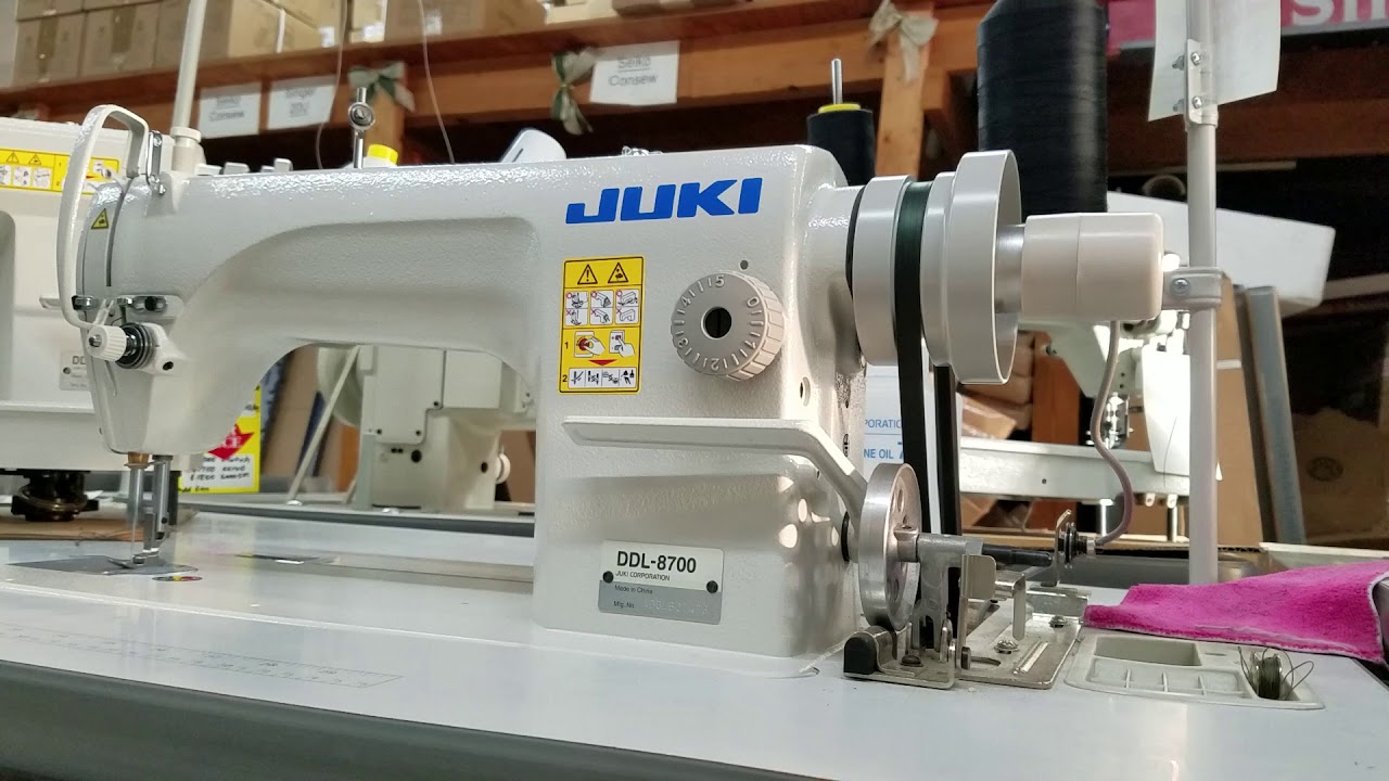 Reliable SewQuiet 6000SM synchronizer set to needle down on a Juki DDL