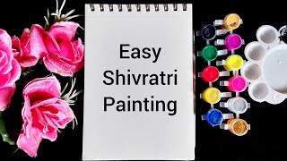 Mahadev Easy Painting Easy Shivling Painting Shivratri Paintingeasy Mahadev Drawing
