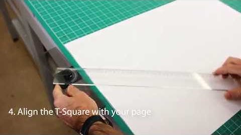 How do you use an adjustable T-square?