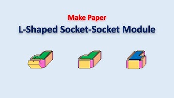 Make Paper L-Shaped Socket-Socket Brick | Modular Origami Bricks
