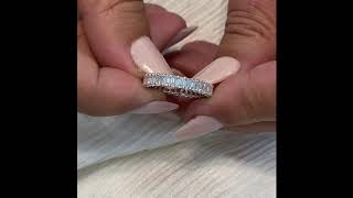 2.4 ct Emerald Cut Eternity Band