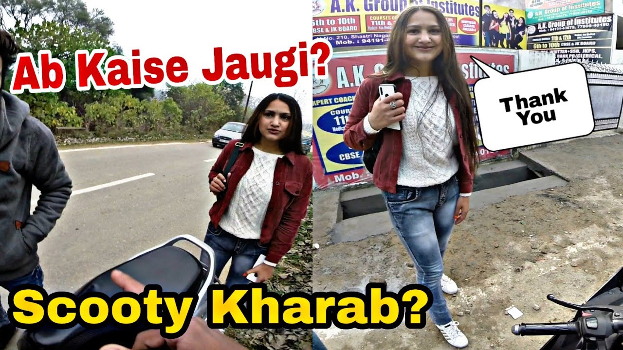 Girl Stuck On HighWay | Biker Helping People