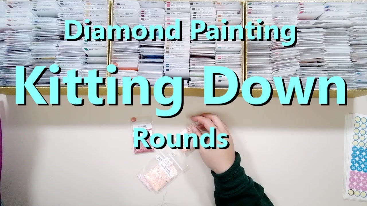 Diamond Painting Kitting Down - Rounds