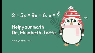 Linear Equations  ax+b=cx+d