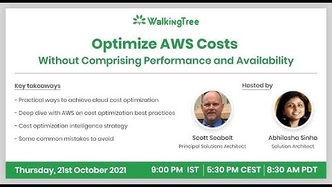 Optimizing AWS Costs Without Compromising Performance and Availability - WalkingTree  Technologies