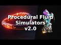 Procedural fluid simulator v20 showreel  simulation nodes  geometry nodes 