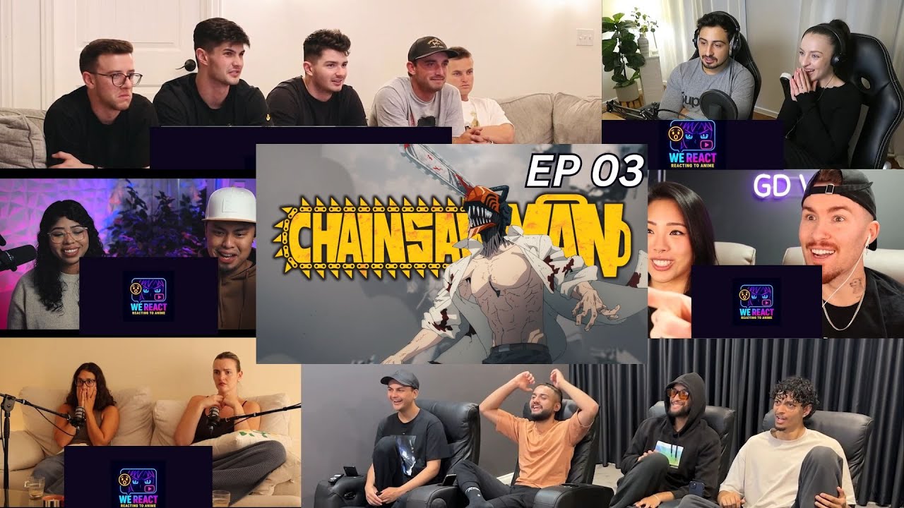 Chainsaw man Episode 03 | Reaction Mashup