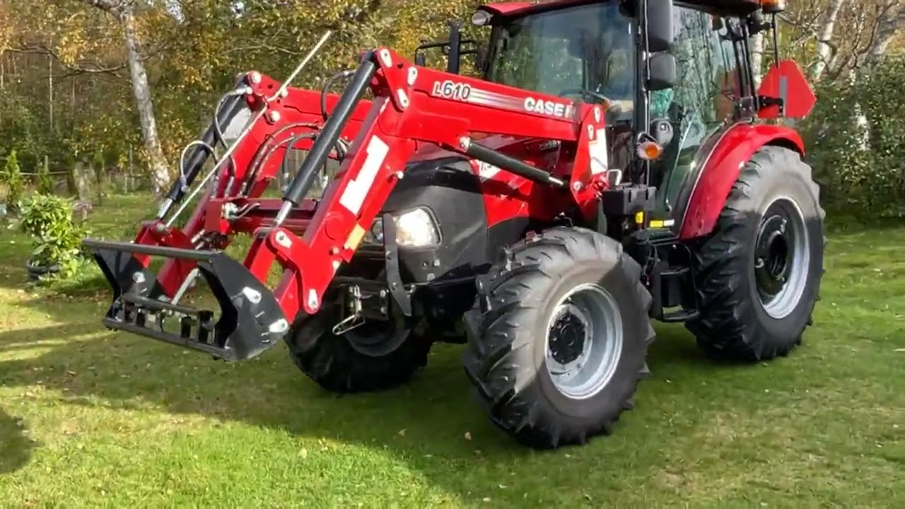 Traktor i nyskick CASE IH 75A, 39 timmar + skopa