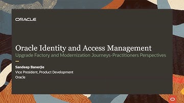 Oracle IAM modernization journeys—practitioners perspectives