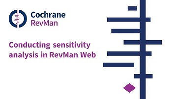 Conducting sensitivity analysis in RevMan Web