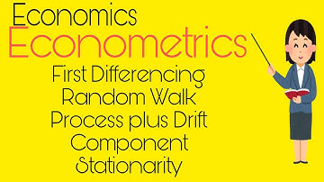 Random Walk Process with Drift Component |First Differencing | Stationarity #economics #econometrics