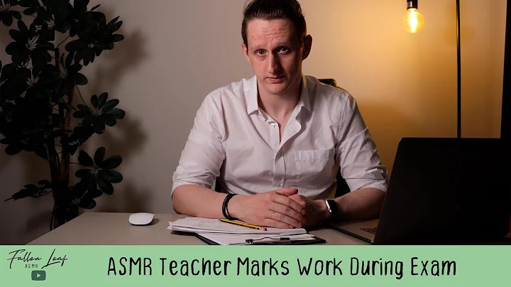 ASMR Teacher marks your work while you finish your exam - Writing Sounds, Inaudible Whispering