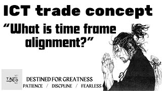 What is TIME FRAME ALIGNMENT ICT trade concept