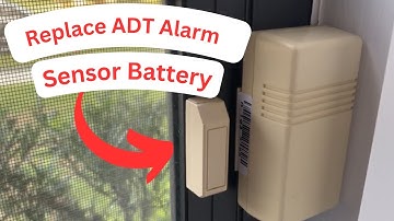 Change ADT Alarm Sensor Battery | Replace Your ADT Window Sensor Battery | #diy #alarm #battery