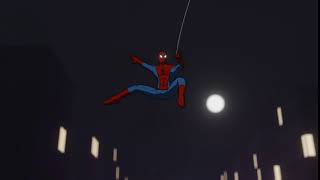 Spider-Man swinging through city - blender EEVEE (spline animation)