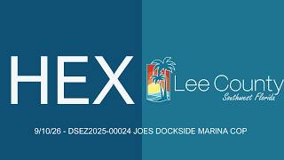 Details 9/10/26 - HEX - SEZ2025-00024 JOES DOCKSIDE MARINA COP Update