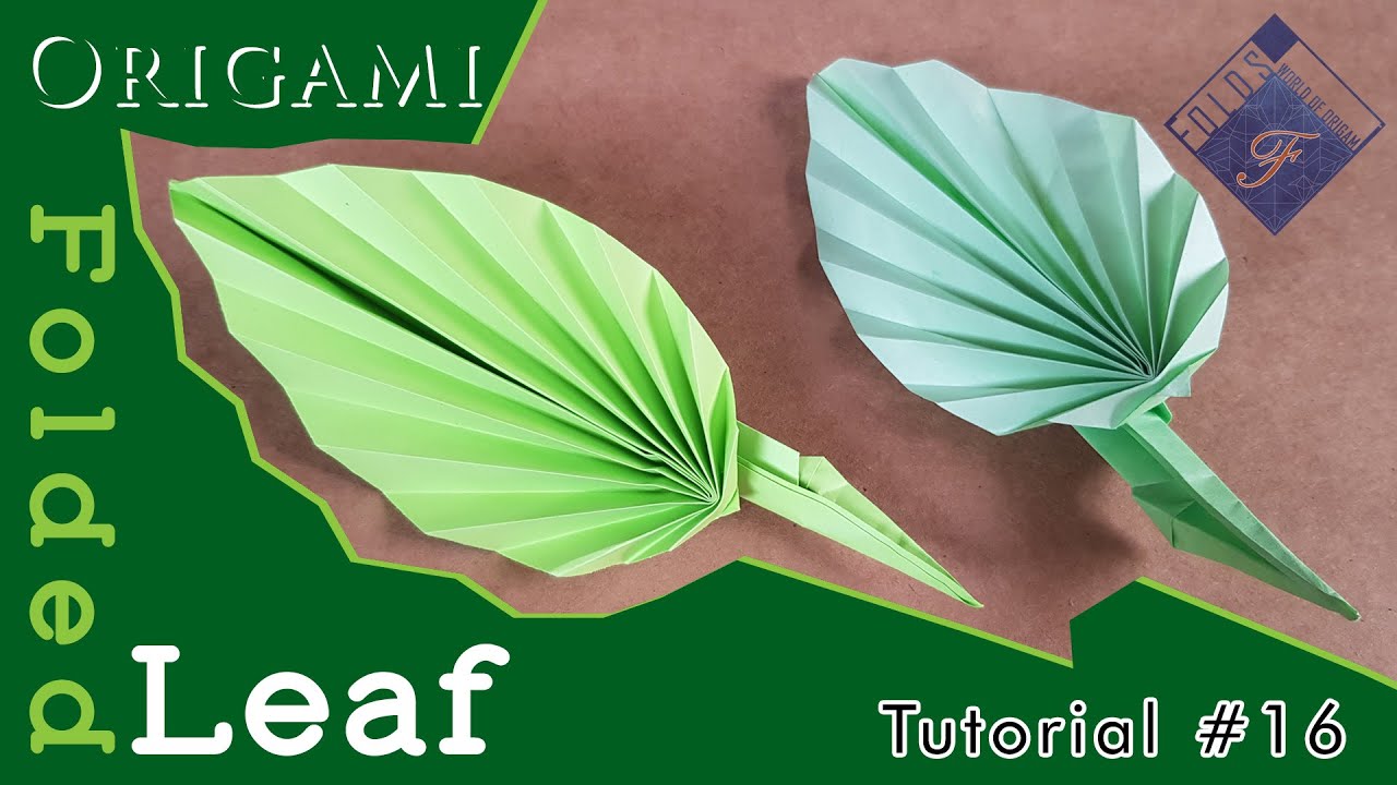 Origami Leaf Easy ( Tamil ), Tutorial 16, YouTube