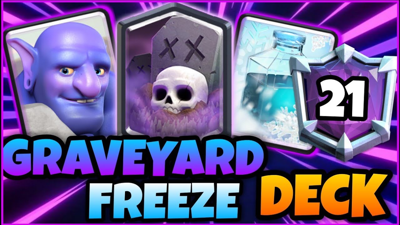 8116 TROPHIES W/ BEST GRAVEYARD FREEZE DECK CLASH ROYALE YouTube