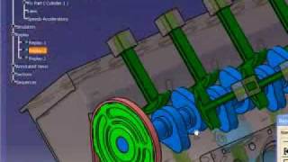 V 12 Engine Kinematic Simulation